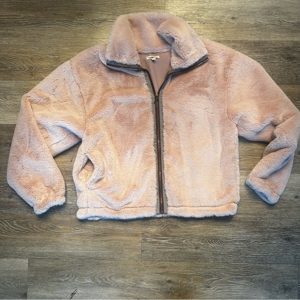 Cozy Pink Faux Fir Jacket